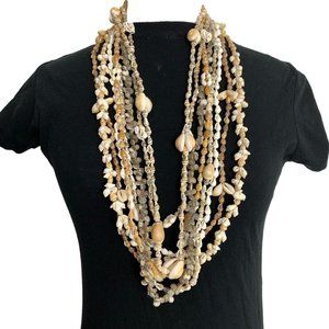 Mixed Lot of 8 Shell Necklaces Hawaiian Beach Wedding Boho Wearable Seashell